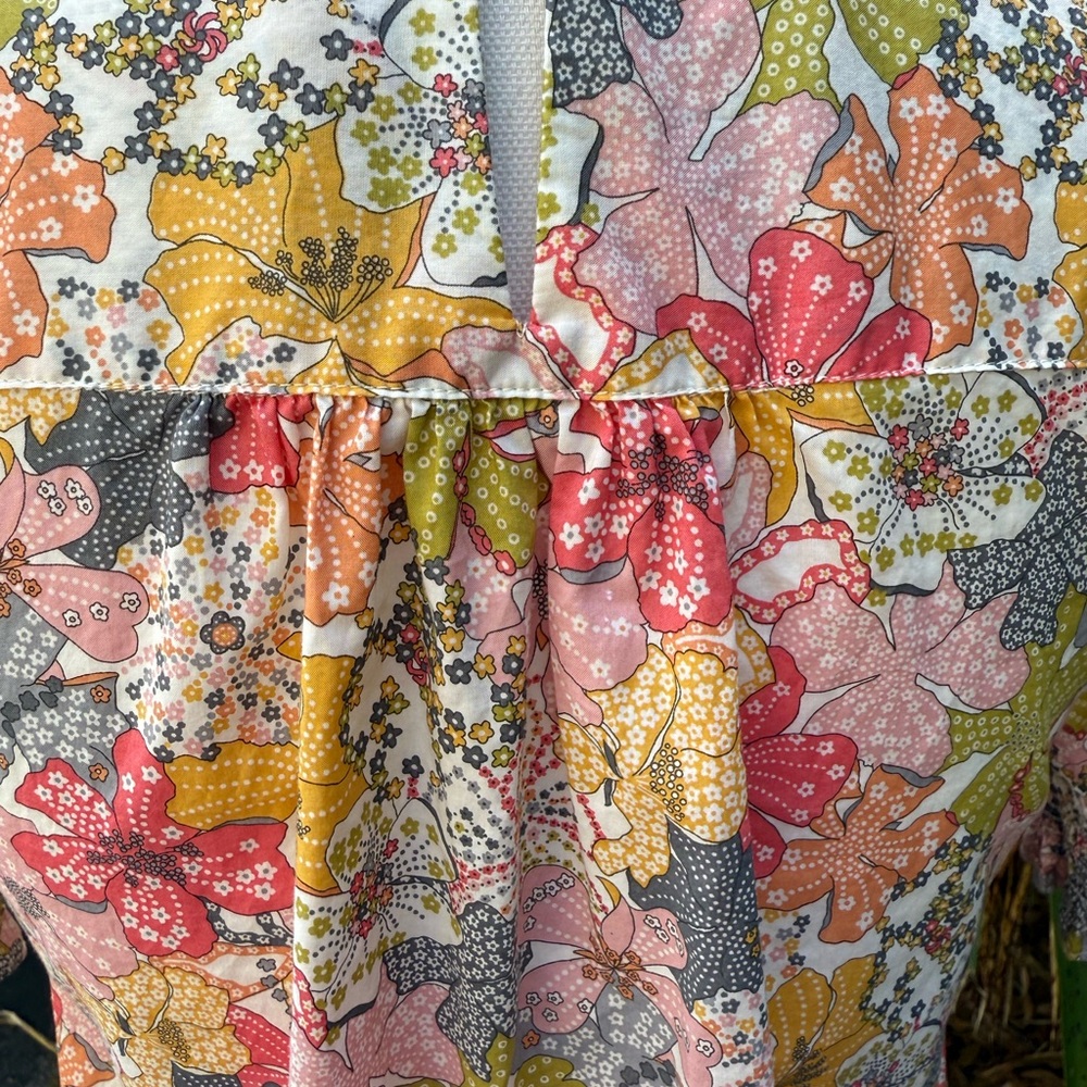 J. Crew Liberty Floral Short Sleeve shirt blouse - Picture 10 of 12